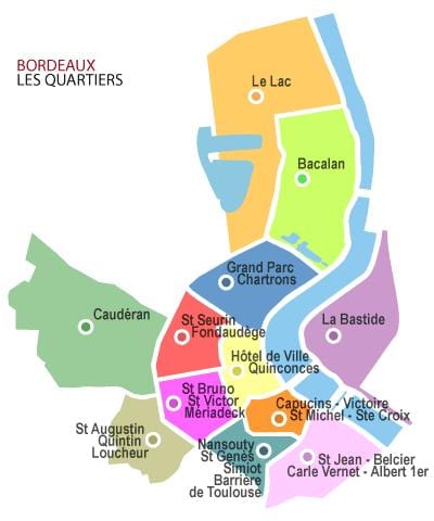 नक्शा बोर्डो के arrondissement